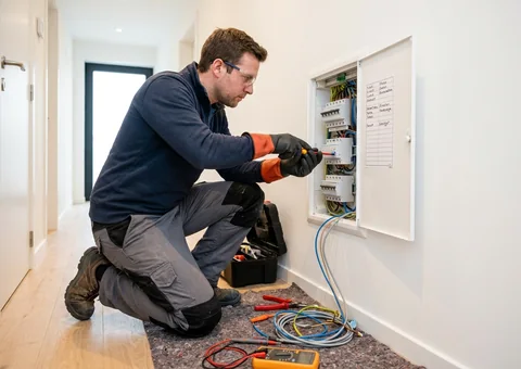Laadpaal in een gemeenschappelijke garage van een appartement